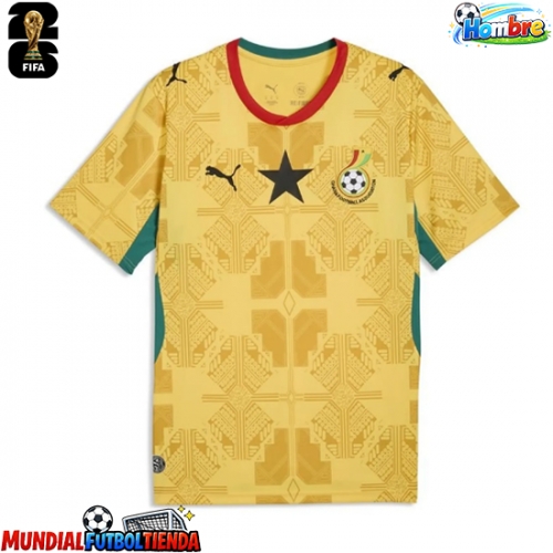 Camiseta Ghana Segunda Equipación Replica Mundial 2026 mangas cortas